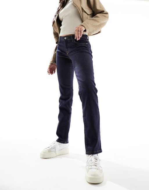 ONLY – Alicia – Mörkblå, raka jeans i regular fit  , 3 av 5