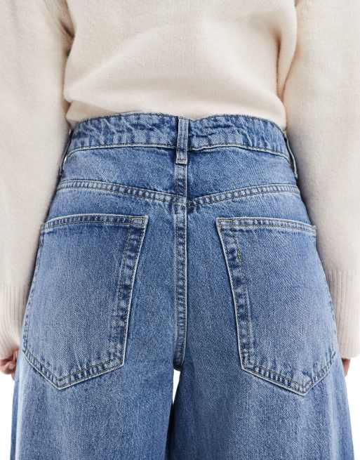 ONLY Amber baggy jeans in mid blue, 4 of 5