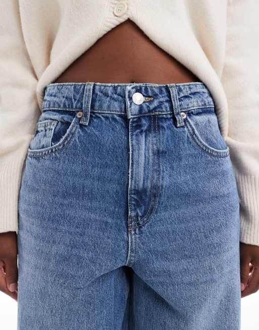ONLY Amber baggy jeans in mid blue, 5 of 5
