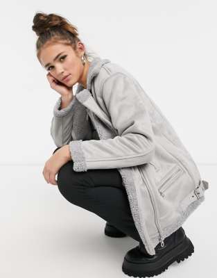 grey aviator jacket