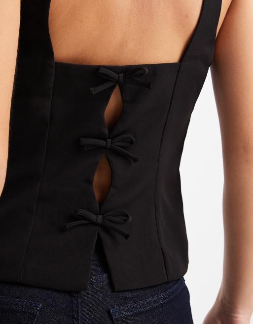 ONLY back bow details fitted top in black, 4 of 4