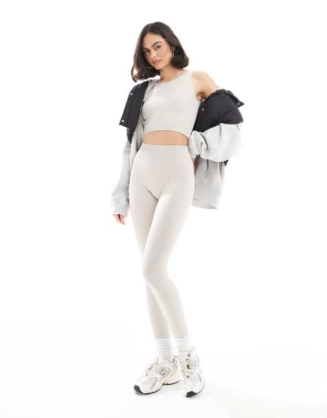 ONLY - Beige og sømløse leggings - Del af sæt - view 1