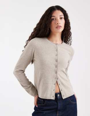 Only - Beige Strickjacke-Neutral