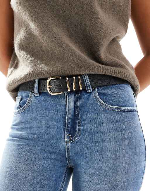 ONLY belt with gold details in black