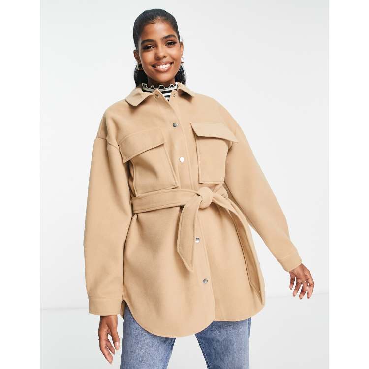 Tan 2025 belted coat