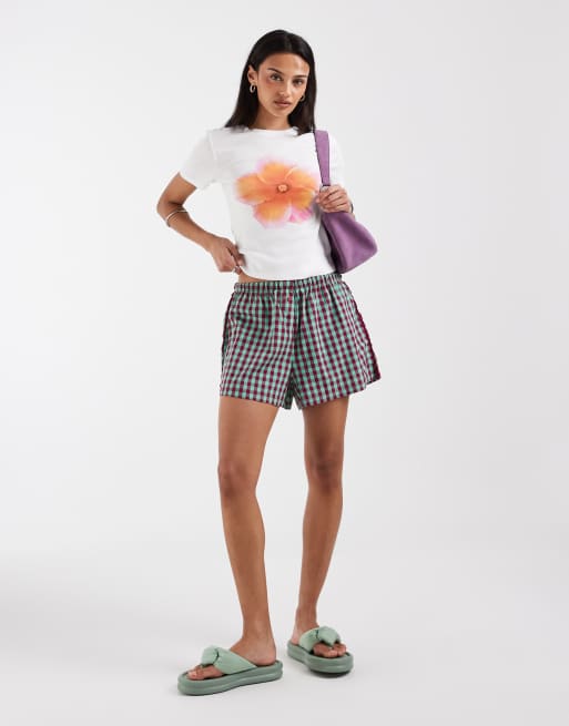 Only – Biały T-shirt z nadrukiem kwiatu hibiskusa, 2 z 4