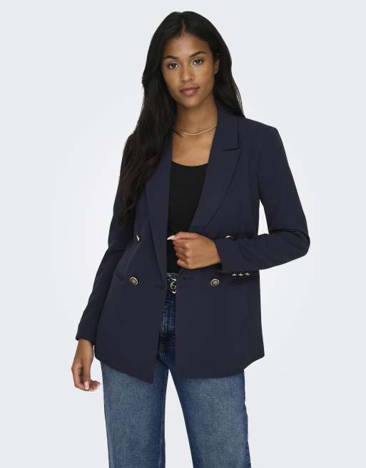ONLY - Blazer - Bleu nuit