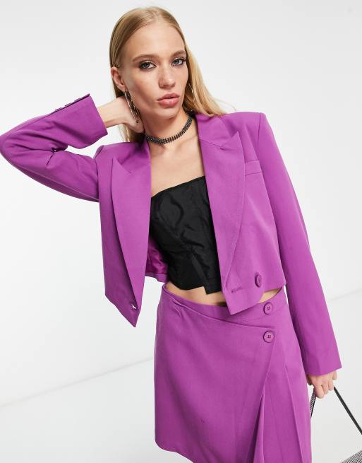 Only Blazer court d ensemble Violet ASOS