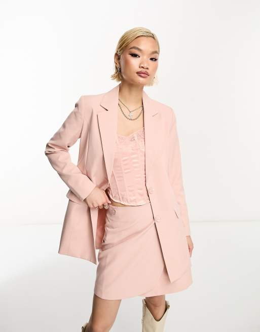 Ensemble blazer rose pale new arrivals