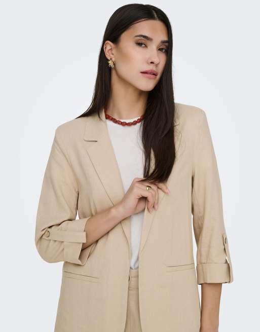ONLY Blazer in oxford tan, 4 di 7