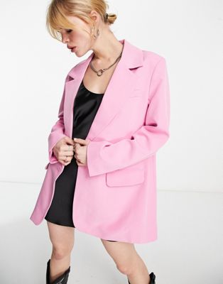 Only tailored blazer in pink - ASOS Price Checker