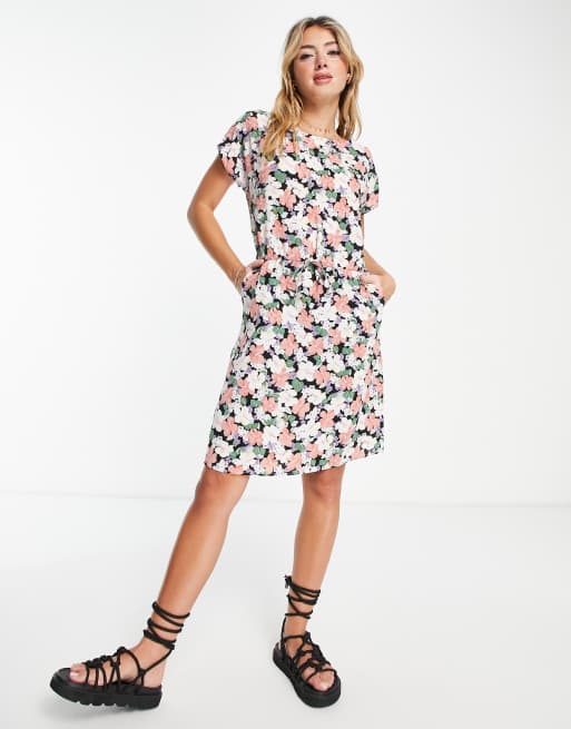 Only – Blommig miniklänning