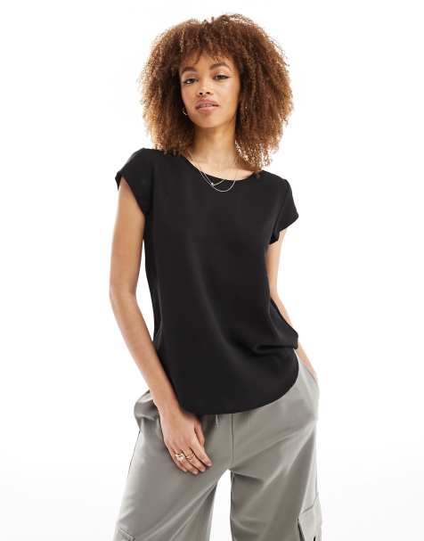Only - Blouse à fermeture éclair au dos - Noir - view 1
