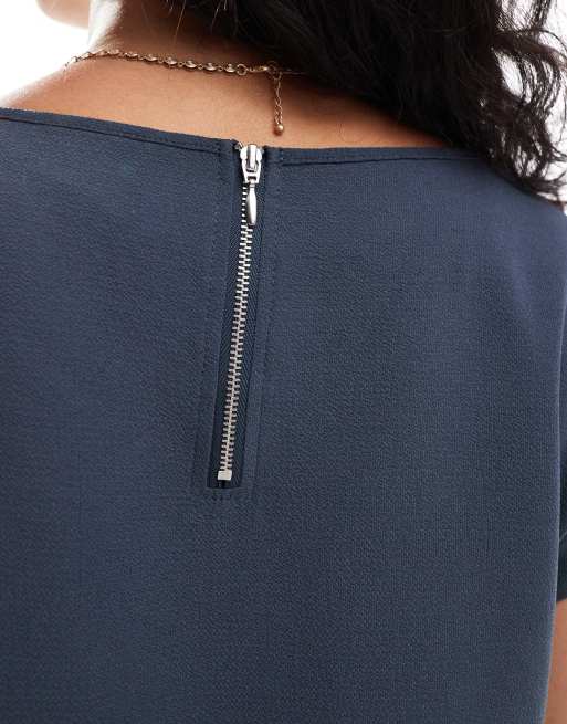 ONLY - Blouse zippée au dos - Gris ardoise, 4 de 4