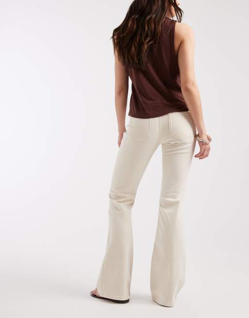 ONLY Blush flare jeans in ecru, 3 of 5