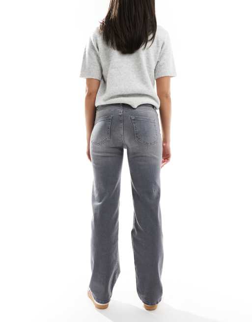 Only – Blush – Grå jeans med raka ben , 2 av 5