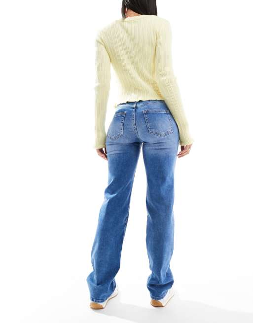 ONLY - Blush - Jean droit - Bleu moyen délavé, 2 de 5
