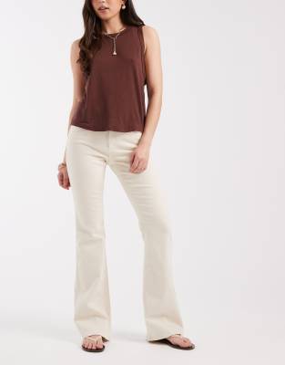 Blush - Jean évasé - Écru-Blanc 3XL L30