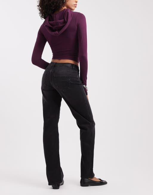 ONLY – Blush – Jeans in verwaschenem Schwarz mit geradem Schnitt , 2 von 5