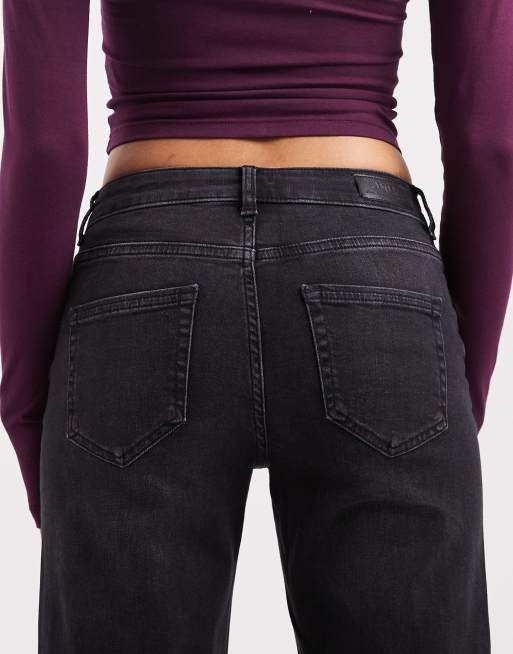ONLY – Blush – Jeans in verwaschenem Schwarz mit geradem Schnitt , 4 von 5