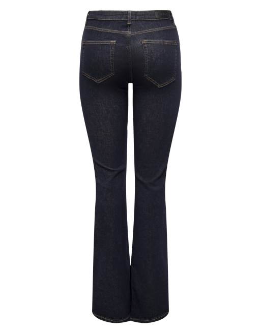 ONLY Blush mellemhøjtaljede jeans med svaj i stay-blue-vask i blå denim, 7 af 7