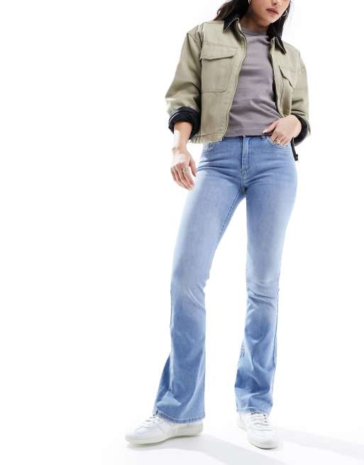 ONLY Flared Jeans ONLBlush Life Mid, Blue Black Denim., (M) W x 34L