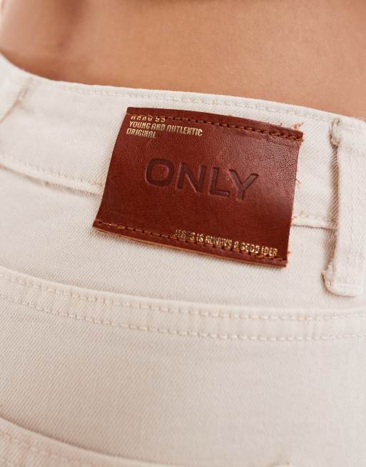 Only - Blush - Skinny jeans met gerafelde zoom in wit , 3 van 5