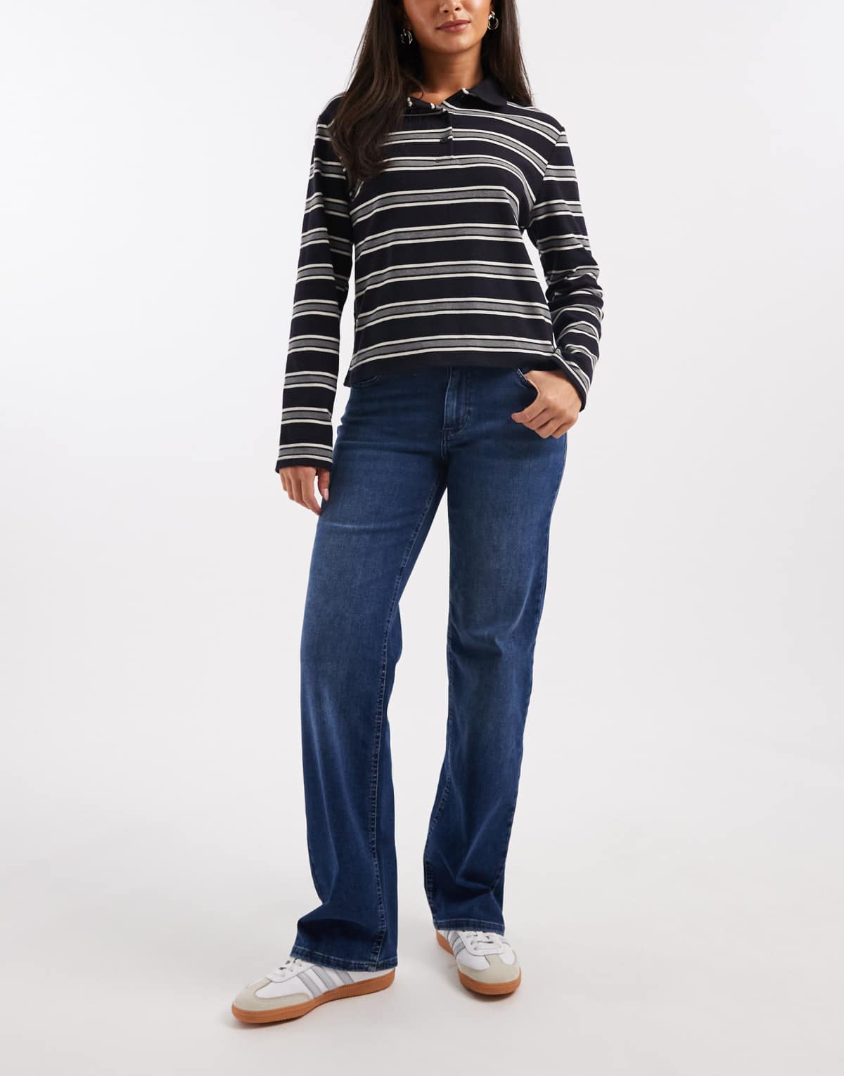 ONLY Blush straight leg jeans in dark blue