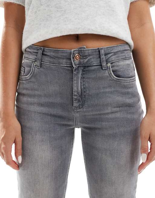 ONLY Blush straight leg jeans in grey , 5 of 5