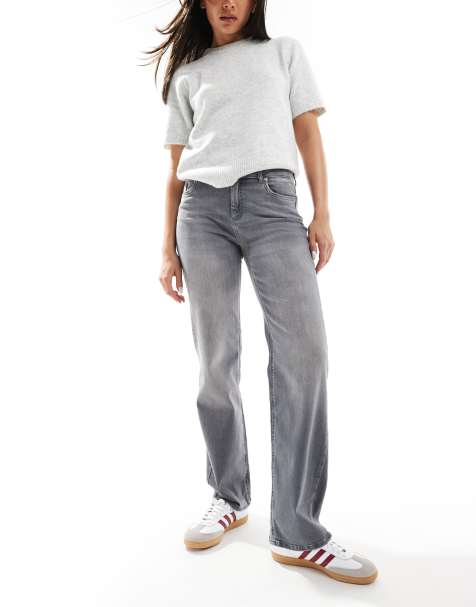 ONLY Blush straight leg jeans in grey 