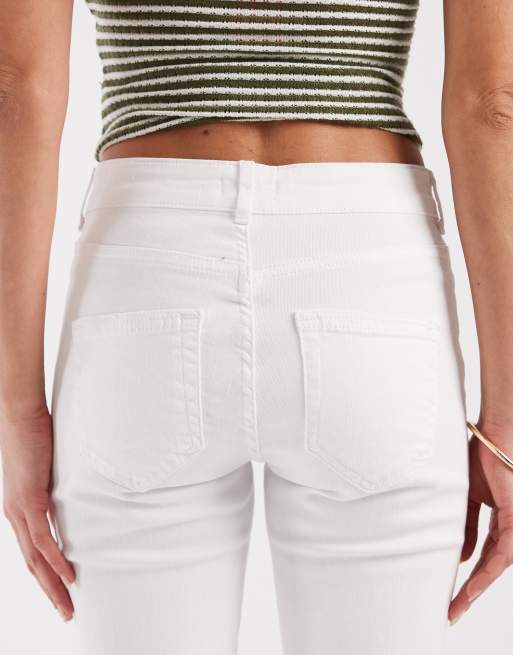 ONLY – Blush – Vita utsvängda jeans med hög midja, 5 av 5