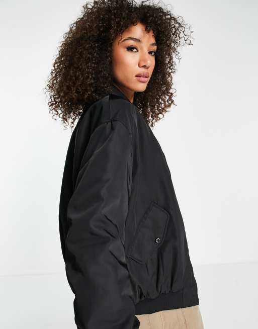 Only bomber jacket lining in black | ASOS