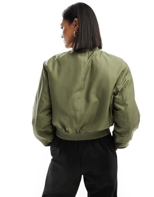 Only - Bomber léger - Kaki , 2 de 4
