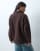 ONLY borg jacket in dark brown