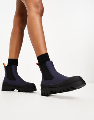 Only chelsea boot with contrast detail in navy - ASOS Price Checker