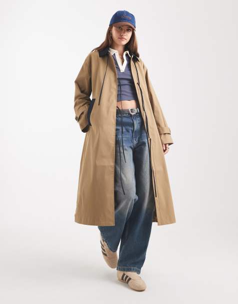 ONLY bow details trench coat in light brown - view 1