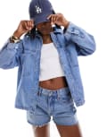 [ONLY] ONLY boxy denim shirt in light blue 8 Light blue