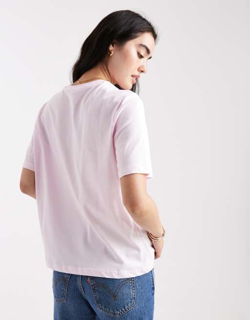 ONLY - Boyfriend T-shirt met grafische botanische print in roze, 4 van 4