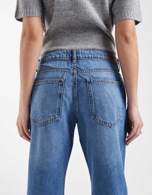 ONLY - Britney - Jean droit à taille basse - Bleu moyen , 4 de 5