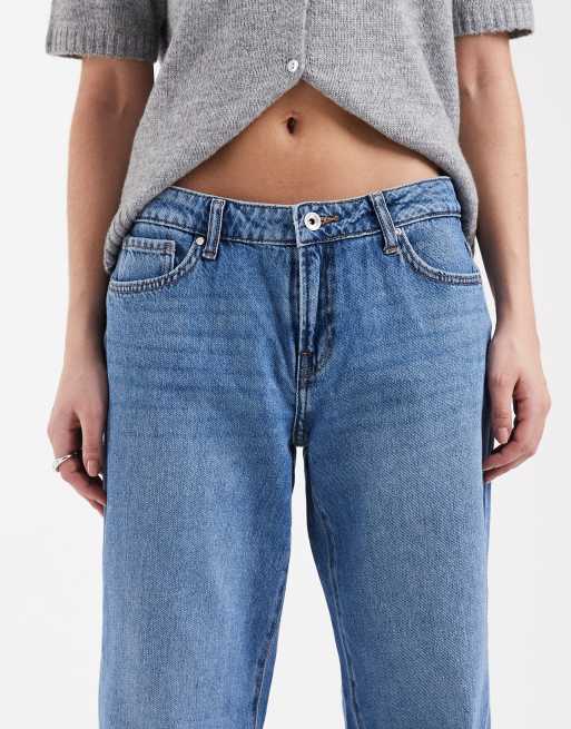 ONLY – Britney – Mellanblå jeans med raka ben och låg midja , 5 av 5