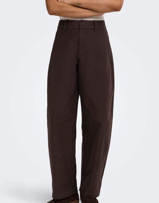 ONLY broek in koffiebruin, 4 van 7