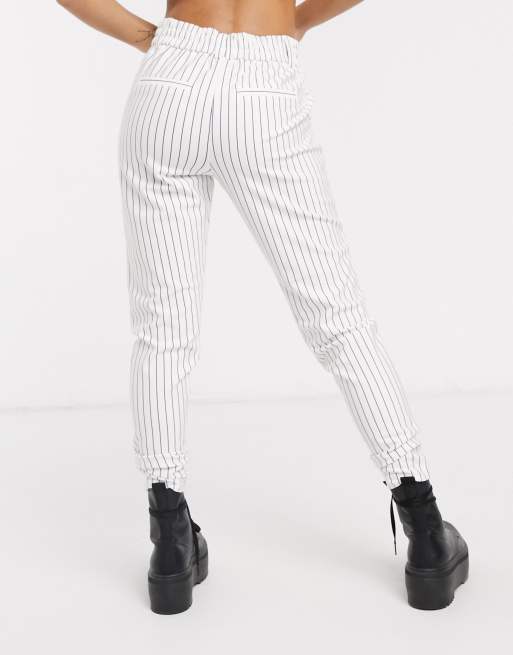 Only - Broek met rechte pijpen en strepenprint, 2 van 4