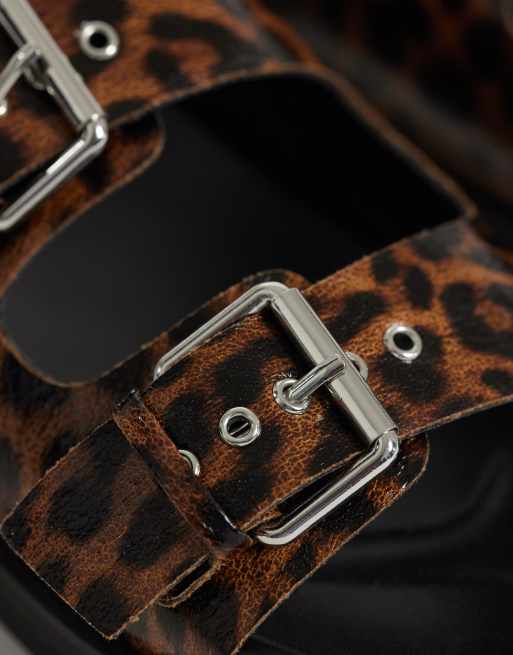 ONLY buckle sandals in leopard print, 4 of 4
