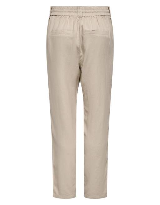 ONLY byxor i oxford tan, 7 av 7
