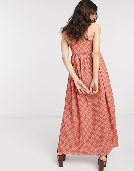 Only cami maxi dress in rust