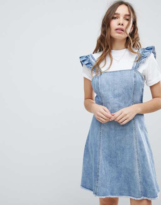 Ruffled pinafore hotsell