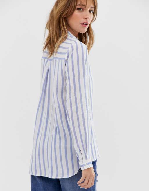 Only - Camicia a righe con taschino, 2 di 4