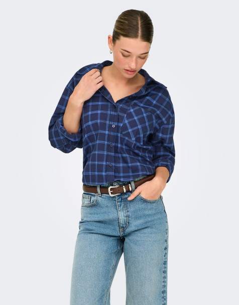 ONLY - Camicia color cielo notturno - view 1