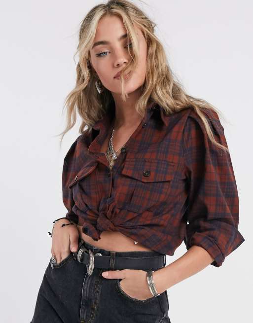 Only Sons Camicia Slim In Cotone Spazzolato A Quadri Bordeaux Bordeaux Camicie Only Sons Uomo Annamphat