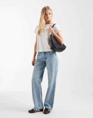 Only Cap Sleeve T-shirt In White